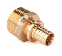 Переходник REHAU RAUTITAN RX+ с наружной резьбой 20-R 3/4 бронза 12721201001