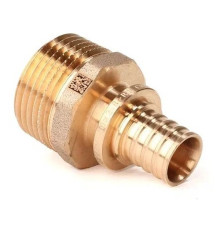 Переходник REHAU RAUTITAN RX+ с наружной резьбой 20-R 3/4 бронза 12721201001