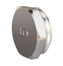 Пробка для трубы LD Pride DN25 1 НР латунь никель LD.67.575.25