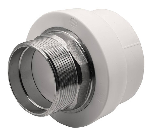 Муфта комбинированная THERMOLIGHT PP-R НР 63х2 под ключ белая НС-1620515