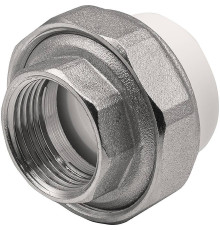 Муфта комбинированная разъемная THERMOLIGHT PP-R ВР 25х3/4 белая НС-1620521