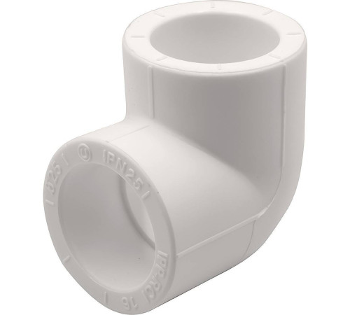 Угольник 90° PP-R THERMOLIGHT 25 мм белый НС-1620659