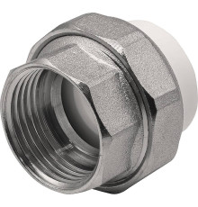 Муфта комбинированная разъемная THERMOLIGHT PP-R ВР 25х1 белая НС-1620519