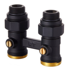 Узел нижнего подключения Royal Thermo прямой 1/2 x 3/4 EK черный RTE 07.00003