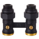 Узел нижнего подключения Royal Thermo прямой 1/2 x 3/4 EK черный RTE 07.00003
