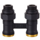 Узел нижнего подключения Royal Thermo прямой 1/2 x 3/4 EK черный RTE 07.00003
