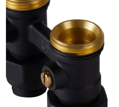 Узел нижнего подключения Royal Thermo прямой 1/2 x 3/4 EK черный RTE 07.00003