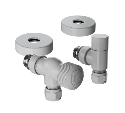 Набор термостатический осевой Royal Thermo Design Pro 15 мм M30x1,5 Белый НС-1646642