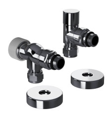 Набор термостатический осевой Royal Thermo Design Pro 15 мм M30x1,5 Хром НС-1646643