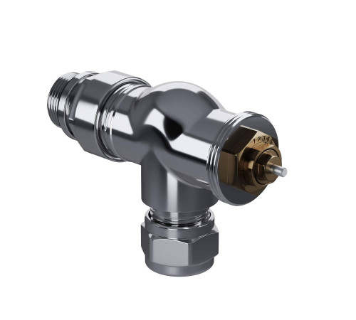 Набор термостатический осевой Royal Thermo Design Pro 15 мм M30x1,5 Хром НС-1646643