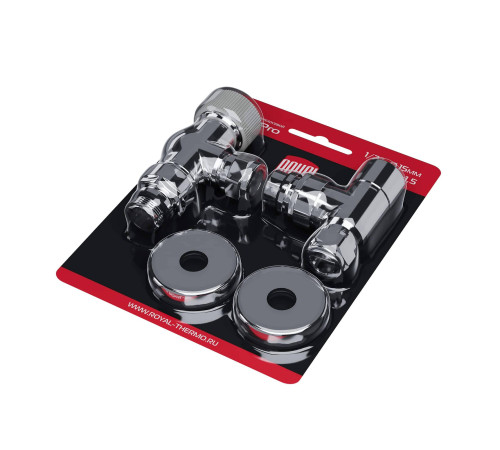 Набор термостатический осевой Royal Thermo Design Pro 15 мм M30x1,5 Хром НС-1646643