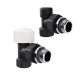 Набор термостатический угловой Royal Thermo Design 1/2 M30x1.5 черный НС-1640381