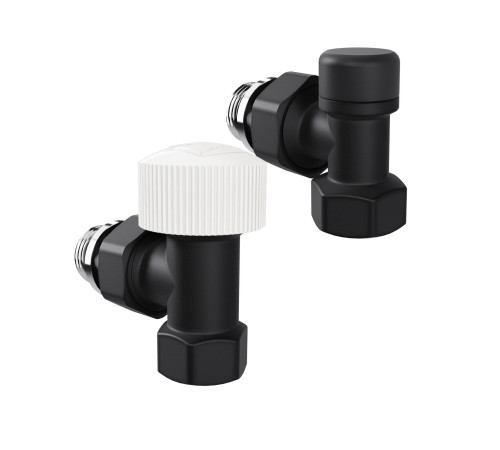 Набор термостатический угловой Royal Thermo Design 1/2 M30x1.5 черный НС-1640381