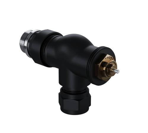 Набор термостатический осевой Royal Thermo Design Pro 15 мм M30x1,5 Черный НС-1646644