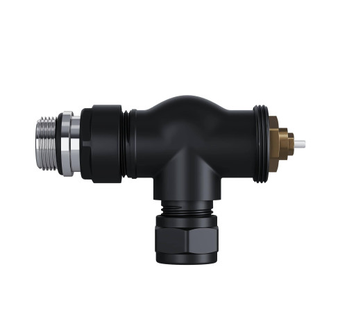 Набор термостатический осевой Royal Thermo Design Pro 15 мм M30x1,5 Черный НС-1646644