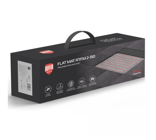 Мат нагревательный Royal Thermo Flat Mat RTFM 2-150-1 1 м² с терморегулятором RTI-16 1685468