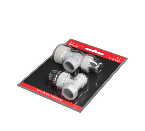 Набор термостатический осевой Royal Thermo Design 1/2 M30x1,5 Белый НС-1640373