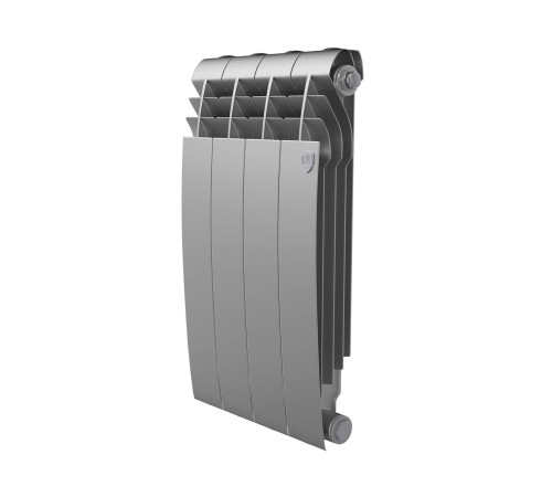 Радиатор биметаллический Royal Thermo BILINER 500 4 секции боковое подключение Серебристый НС-1682277