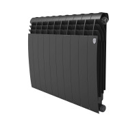 Радиатор биметаллический Royal Thermo BILINER 500 10 секций боковое подключение Чёрный НС-1682285