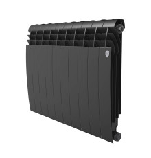 Радиатор биметаллический Royal Thermo BILINER 500 10 секций боковое подключение Чёрный НС-1682285