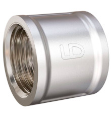 Муфта прямая LD DN15 1/2 ВР-ВР латунь никелированная 1558135