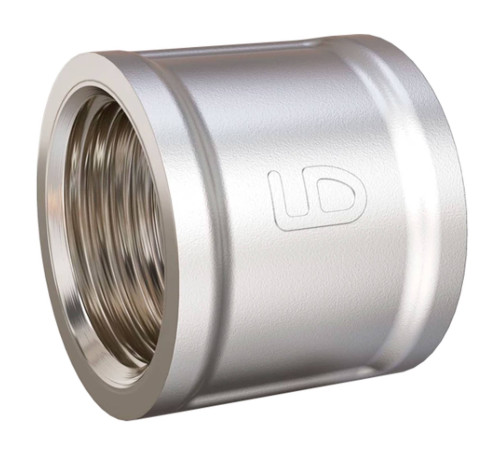 Муфта прямая LD DN15 1/2 ВР-ВР латунь никелированная 1558135