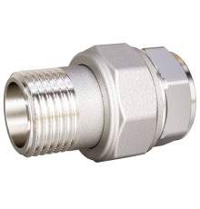 Соединение разъемное прямое LD американка DN20 вн-нр латунь никелированная LD.67.530.20