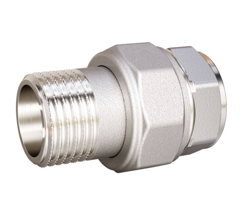 Соединение разъемное прямое LD американка DN20 вн-нр латунь никелированная LD.67.530.20