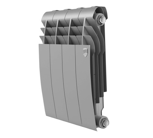 Радиатор биметаллический Royal Thermo BILINER 350 Silver Satin 4 секции боковое подключение НС-1682248