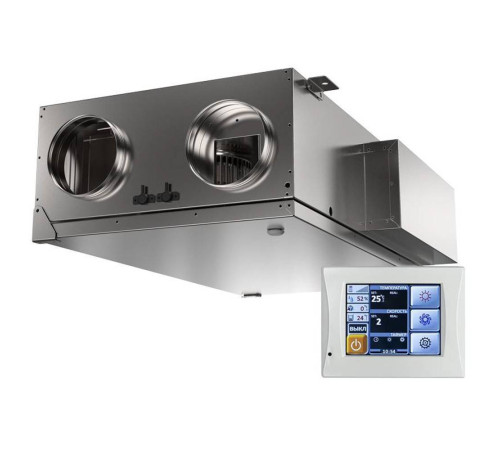 Приточно-вытяжная установка SHUFT UniMAX-P 2000 SW EC с водяным нагревателем НС-1506525