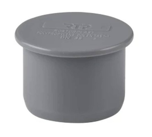 Заглушка канализационная RTP 40 мм серая 36298