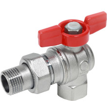 Кран шаровой угловой Giacomini R789 1/2 полнопроходной с накидной гайкой R789X003