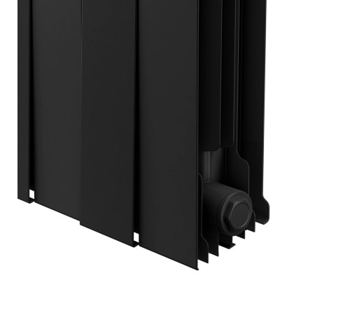 Радиатор биметаллический Royal Thermo PianoForte 200 14 секций боковое подключение черный 1682324