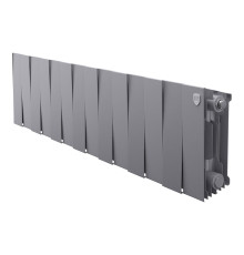 Радиатор биметаллический Royal Thermo PianoForte 200 Серебристый 14 секций боковое подключение НС-1682311