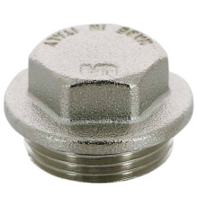 Заглушка латунная Uni-Fitt НР 1 дюйм никелированная 610N5000