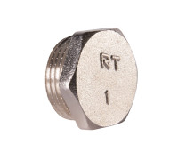 Заглушка Royal Thermo 1 наружная резьба RTE 07.034