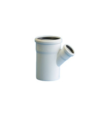 Тройник канализационный бесшумный Политэк ПП 110х50 мм 45° 1306912