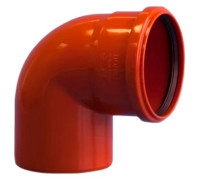 Отвод для наружной канализации ПОЛИТЭК 160х87° 1306855