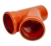 Тройник канализационный наружный Политэк 160x160/45° 1161645