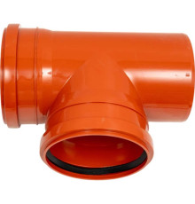 Тройник канализационный Политэк 160х160 мм 87° наружный (50) 301687