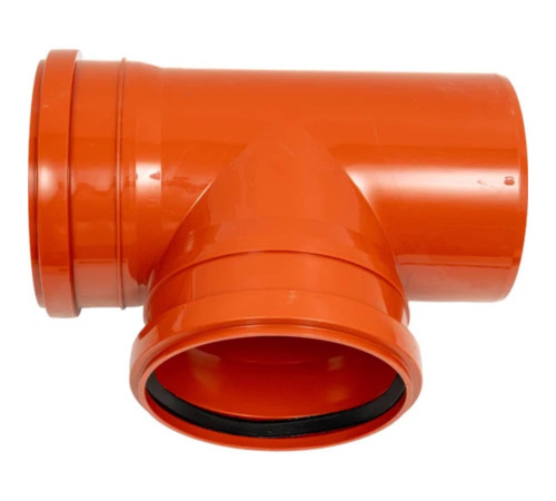 Тройник канализационный Политэк 160х160 мм 87° наружный (50) 301687