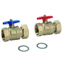 Комплект шаровых кранов REHAU 1 1/4 для промышленного коллектора 2 шт 12163941001