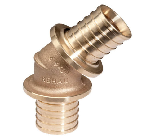 Угольник 45° REHAU RAUTITAN RX 50 бронза 1353965