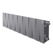 Радиатор биметаллический Royal Thermo PianoForte 200 Серебристый 16 секций нижнее подключение НС-1682317