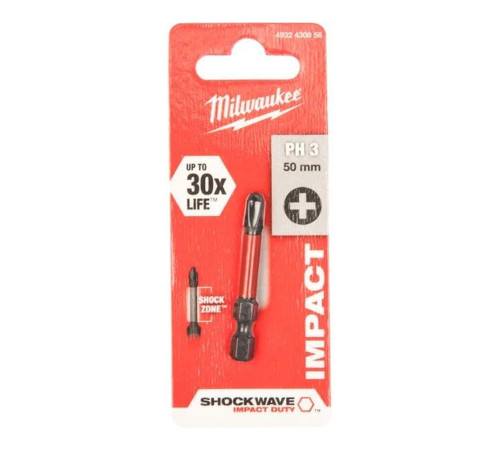 Бита Milwaukee SHOCKWAVE PH3 50 мм 4932430858
