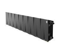Радиатор биметаллический Royal Thermo PianoForte 200 18 секций нижнее подключение черный 1682328