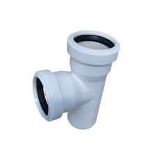 Тройник НПВХ Хемкор Шумэкс 110х50 мм 87° НС-1455392