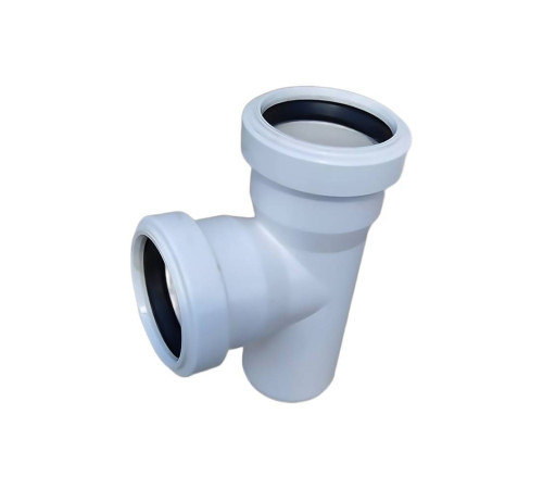 Тройник НПВХ Хемкор Шумэкс 110х50 мм 87° НС-1455392