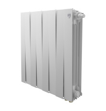 Радиатор биметаллический Royal Thermo PianoForte 500 Белый VR80 8 секций нижнее подключение 1682372