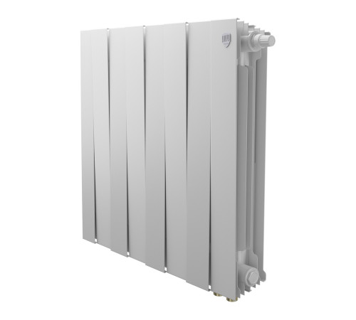Радиатор биметаллический Royal Thermo PianoForte 500 Белый VR80 8 секций нижнее подключение 1682372